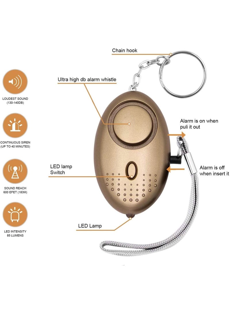 3 Pack Personal Security Alarm Keychain with  Lights, Emergency Safety Alarm for Women, Men, Children, Elderly ﻿ - Image 2